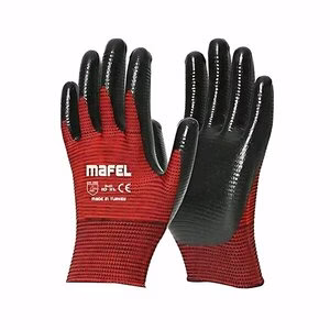 MAFEL MF-001 ( ZEBRA ) ( KIRMIZI SİYAH ) İŞÇİ ELDİVEN ( 10XL ) ( POŞETLİ AMBALAJ )*12X50