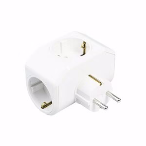 VİKO ( 9030 3003 ) ( 3LÜ & YONCA PLUS ) GOLYAT ( BEYAZ ) TOPRAKLI PRİZ FİŞ*20