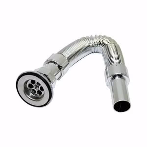 DMAX DMX-4650 ( KROM ) LAVABO SİFONU ( KÖRÜKLÜ = 33---80CM )*100