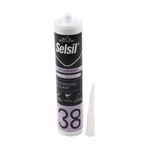 SELSİL-38  KOD-3041 ( SİYAH ) ( MASTİK ) SİLİKONİZE AKRİLİK ( YENİ FORMÜL ) ( 500GR )*25=K
