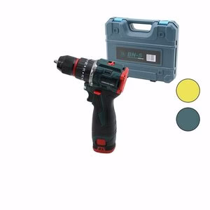 (BANCO-700) BN-5 F-136 (ARMUT) (KÖMÜRSÜZ) (SARI & MAVİ) (ŞARJLI) (DARBELİ) MATKAP & UÇ SETİ (1550 RPM) (24V & 5.0 Ah) (2-BATARYA)*10