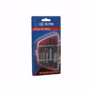ELTAŞ LRD-22 ( 6 PCS ) TERS KLAVUZ UÇ ( HASARLI VİDA ÇIKARICI SET ) ( SOLA DÖNEN ) ( 3-6 & 6-8 & 8-11 & 11-14 & 14-18 & 18-22MM )*120