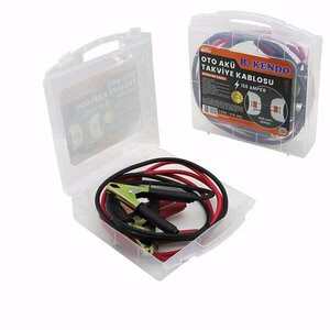 KENDO KTK-302 ( 150 AMPER ) OTO & ARAÇ AKÜ TAKVİYE KABLOSU SETİ ( 1.83MT ) ( ŞEFFAF PLASTİK ÇANTALI )*12