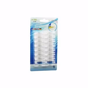 İBİCO İ10-013 CY-22 ( 16PCS ) ( KALIN KABLO ) KABLO TUTUCU KLİPS (YAPIŞKANLI) ( ŞEFFAF PLASTİK MİKA KRİSTAL )*20X10