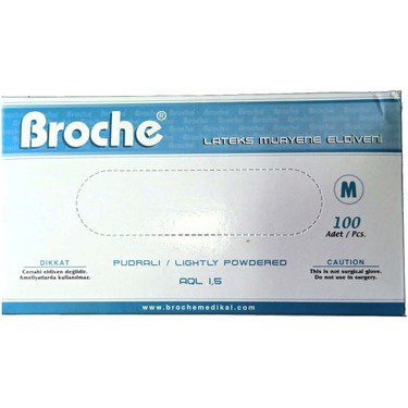 Broche lateks Eldiven 1 Broche lateks Eldiven