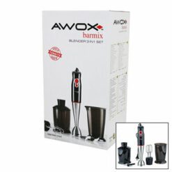 AWOX BARMİX ( 3İN1 ) BLENDER SETİ ( ÇELİK 2Lİ MİKSER ) ( ÇELİK RONDO BIÇAK ) ( ÇELİK 4 KANATLI BIÇAK ) ( 1000W )