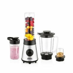 SİNBO SHB-3190 ( BUZ KIRICI & KAHVE ÖĞÜTÜCÜ ) ( HAZNE=800ML & 2 ŞİŞE=300-600ML) ÇOK AMAÇLI SMOOTHIE BLENDER 500W ( 2 KADEME)