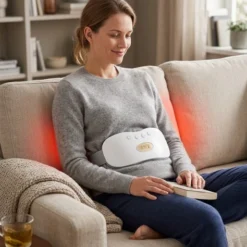 Mey İthalat® Kızılötesi Isıtmalı Titreşimli Kadın Bel Rahim Masaj Kemeri Usb Şarjlı