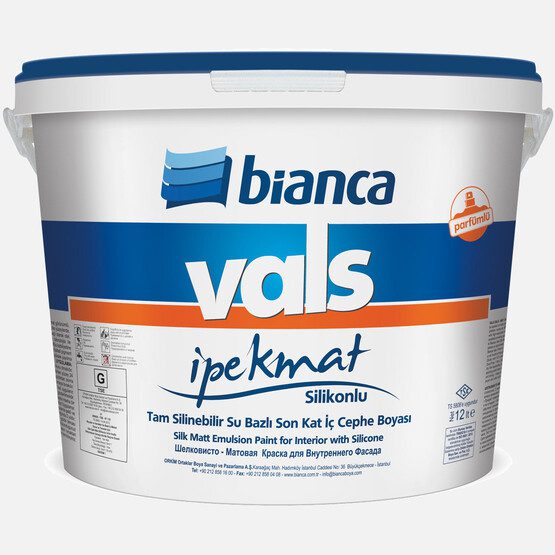 Bianca 12 L Vals İpek Mat Silikonlu Boya B1