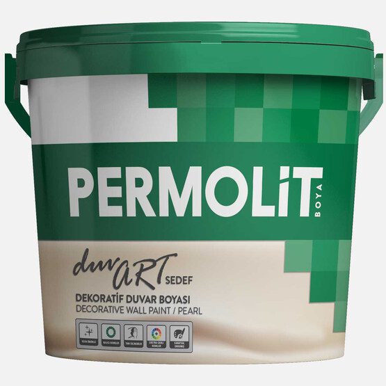 Permolit 15Lt Permolit Duvar Sedefli Sedefli Boya Gümüş Baz