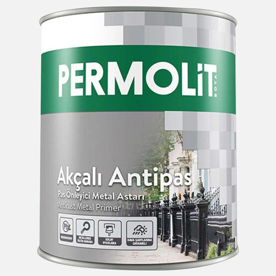 Permolit 2,5 lt Metal Astar Antipas Pas Önleyici Akçalı