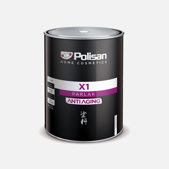 Polisan 2,5 lt Matrix X1-Aging Lux Parlak Siyah Kokusuz