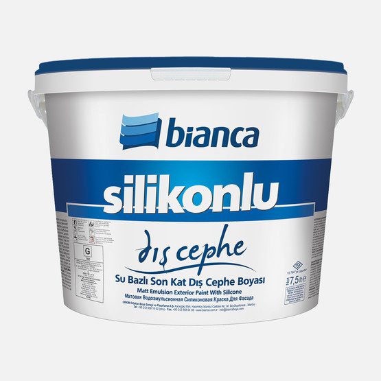 Bianca 7,5 L  Silikonlu Dış Cephe Boyası Beyaz