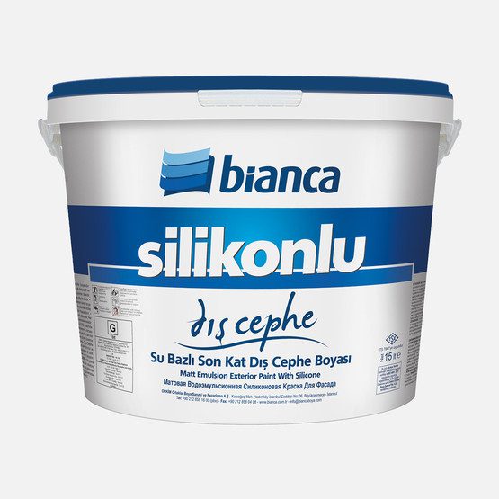 Bianca 15 L  Silikonlu Dış Cephe Boyası Beyaz