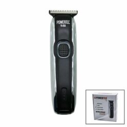 POWERTEC TR-858 SAÇ SAKAL ENSE ÇİZİM TRAŞ MAKİNESİ ( HIZLI USB ŞARJLI & ŞARJ GÖSTERGELİ & T BIÇAK & KROM KAPLAMA GÖVDE )