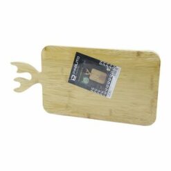 PABLITO HOME PBT-319 (D.GEN=22X36CM) AHŞAP BAMBU KESİM PANOSU & KESME TAHTASI (GEYİK BOYNUZ FİGÜR SAPLI)