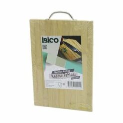 İBİCO İ22-201 ( 22X32 X 1.7CM ) LUX AHŞAP BAMBU KESİM PANOSU & KESME TAHTASI ( METAL KULPLU )