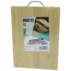 İBİCO İ22-203 ( 26X36 X 1.7CM ) LUX AHŞAP BAMBU KESİM PANOSU & KESME TAHTASI ( METAL KULPLU )