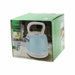 KİWİ KK-3340B (MAVİ) (NOSTALJİ DEMLİK MODEL) (ÇELİK) KETTLE SU ISITICI (2.2LT) (1800W) (PASLANMAZ ÇELİK GÖVDE& GİZLİ RESİZTANS)