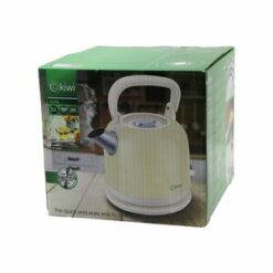 KİWİ KK-3340W (KREM) (NOSTALJİ DEMLİK MODEL) (ÇELİK) KETTLE SU ISITICI (2.2LT) (1800W) (PASLANMAZ ÇELİK GÖVDE& GİZLİ RESİZTANS)*4