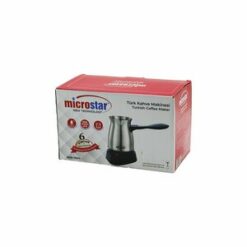 MİCROSTAR MSR-7600 (ÇELİK) ELEKTRİKLİ CEZVE (TÜRK KAHVE MAKİNESİ & 6FİNCAN) ( TAK-ÇIKAR KULP ) (400ML)