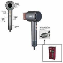 SİNBO SHD-1717 (BLDC TURBO MOTOR) (TOKMAK MODEL) SAÇ KURUTMA MAKİNESİ (1600W) (2-KDM.HIZ) (3-KDM.SICAKLIK) (YAPIŞKANLI ASKI)