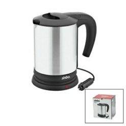SİNBO SK-7371 ( 12V ) ARAÇ İÇİ KETTLE ( PASLANMAZ ÇELİK ) SU ISITICISI ( 0.8LT ) ( 120W ) ( ÇAKMAKLIK FİŞLİ ) ( PLASTİK KAPAK & KULP )*12