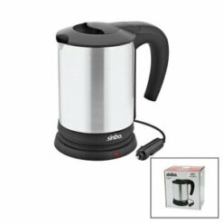 SİNBO SK-8034 ( 24V ) ARAÇ İÇİ KETTLE ( PASLANMAZ ÇELİK ) SU ISITICISI ( 0.8LT ) ( 200W ) ( ÇAKMAKLIK FİŞLİ ) ( PLASTİK KAPAK & KULP )*12