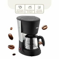 SİNBO SCM-2938 ( 2İN1 ) FİLTRE KAHVE & ÇAY DEMLEME MAKİNESİ ( 1.2LT CAM HAZNE & SU SEVİYE GÖSTERGE )