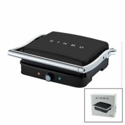 SİNBO SSM-2571 ( SİYAH ) IZGARA VE TOST MAKİNESİ ( AYARLANABİLİR ISI ) ( 180° AÇILABİLİR ÜST GÖVDE )