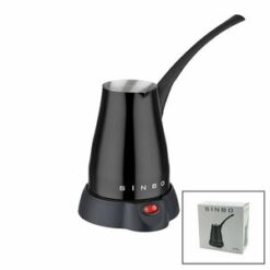 SİNBO SCM-2960 ( SİYAH ) ELEKTİRKLİ CEZVE ( TÜRK KAHVE MAKİNESİ ) ( 5 FİNCAN & 400ML HAZNE ) ( PASLANMAZ ÇELİK ) ( 360° DÖNEBİLME )