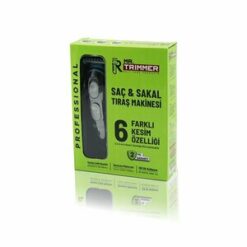 MR.TRIMMER MR-055 RD-055 SAÇ & SAKAL KESME TRAŞ MAKİNESİ ( 6 FARKLI KESİM ) ( USB ŞARJLI ) ( 2 KADEME BIÇAK AYARI )