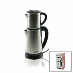 HOOK HK-509 ( ELEKTRİKLİ ) ÇAY MAKİNESİ ( ÇAYCI SET ) ( 1.8LT SU ISITICI PLS.+ 0.8LT DEMLİK ) ( ÇELİK TABAN ) ( 1800W ) ( 360° GÖVDE )