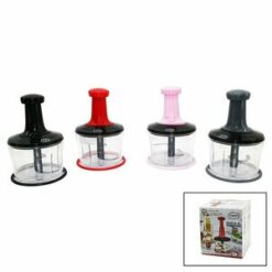 YAKUT RONDOM KOD-2365 ( BASMALI & BÜYÜK ) EL RONDOSU DOĞRAYICI ( 3 BIÇAKLI ) ( MİKA KRİSTAL PLS.HAZNE= 1LT ) ( MORENİCA SERİSİ )