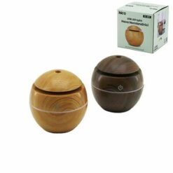 İBİCO İ11-019 ( YUVARLAK )( AHŞAP GÖRÜNÜMLÜ )( USB ŞARJLI & IŞIKLI )( HAVA NEMLENDİRİCİ & BUHAR MAKİNE & KOKU GİDERİCİ*60