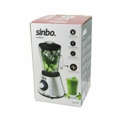 SİNBO SHB-7520 (TURBO) DOĞRAYICI BLENDER (BUZ KIRICI) (6LI BIÇAK=PASLANMAZ ÇELİK & 1.5LT CAM HAZNE) (2 KADEME HIZ) (400W) (18000 DEVİR/DK) (HAZNE=1.6LT)