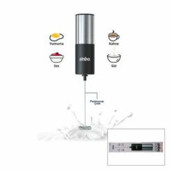 SİNBO STO-6727 ( PİLLİ ) SÜT KÖPÜRTÜCÜ & KARIŞTIRICI MİNİ MİKSER ( SÜT & KAHVE & SOS & YUMURTA)