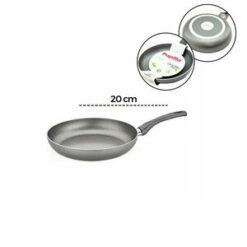 PAPİLLA FRED ( FRYİNG PAN ) ( 20 CM ) ( MAXİ ) ( GRANİT TAVA ) ( GRİ KIRÇILLI ) ( TEK SAPLI ) ( BRKT-706134 )