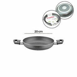 PAPİLLA FRED ( EGG PAN ) ( 20 CM ) ( SAHAN ) ( GRANİT TAVA ) ( GRİ KIRÇILLI ) ( ÇİFT SAPLI ) ( BRKT-705724 )