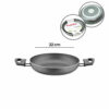 PAPİLLA FRED ( EGG PAN ) ( 22 CM ) ( SAHAN ) ( GRANİT TAVA ) ( GRİ KIRÇILLI ) ( ÇİFT SAPLI ) ( BRKT-712289 )*12=K