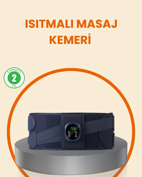 Mey İthalat® Isıtmalı Masaj Kemeri Dijital Ekranlı Bel Çevresi 100 Cm Altı Uyumlu 1 Mey İthalat® Isıtmalı Masaj Kemeri Dijital Ekranlı Bel Çevresi 100 Cm Altı Uyumlu
