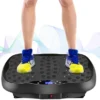 Coverzone Ayak Masaj Bluetooth Hoparlörlü Titreşim Plakası Makinesi, Farklı Hız Seviyeli Yük 550 Siyah