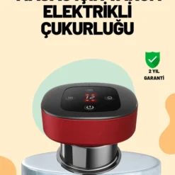 Mey İthalat® 4’Ü 1 Arada Elektrikli Çukurluk Masaj Seti Isı Masaj Kırmızı Işık