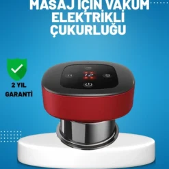 Elektrikli Vakumlu Çukurluk Masaj Aleti Isıtmalı Ve Kırmızı Işıklı Terapi Seti