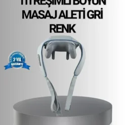 Mey İthalat® Titreşimli Boyun Masaj Isı Terapili Şarjlı Vnb-01 Ergonomik U Tasarım