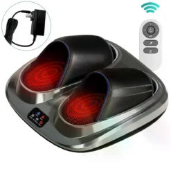 Glr HG01-A Shiatsu Ayak Masaj Aleti - Yoğurmalı, Hava Basınçlı ve Isıtmalı Derin Doku Masajı, Titreşim Fonksiyonlu, 3 Yoğunluk