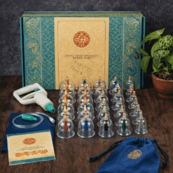 24 Parça Manyetik Hacamat Kupası Seti – Vakumlu Kuru Masaj & Terapi Seti