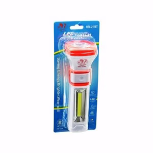 KIRGIL HEL-2118T ( 2İN1 ) ( 1W LED + 2W COB LED ) ( FİŞ ŞARJLI ) EL FENERİ*120